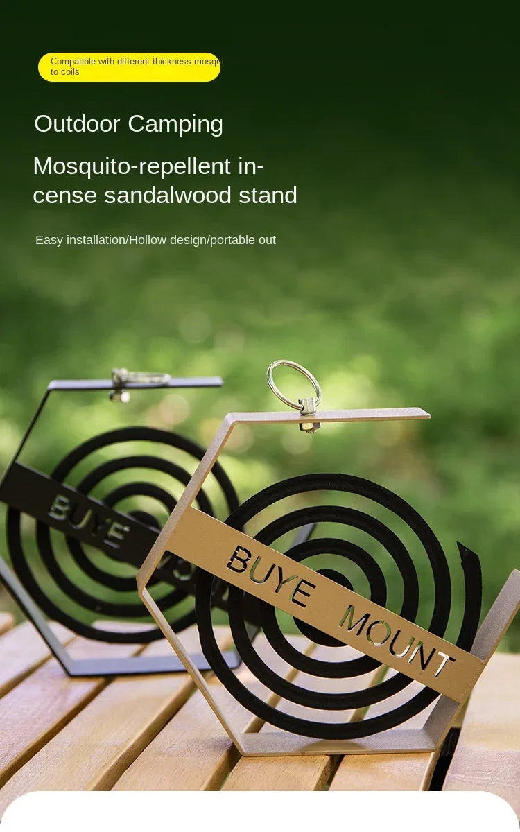 Bandeja de bobina para mosquitos al aire libre, herramientas de Camping, soporte para bobina de mosquitos para senderismo turístico, suministros de Camping, soporte para bobina de mosquitos colgante