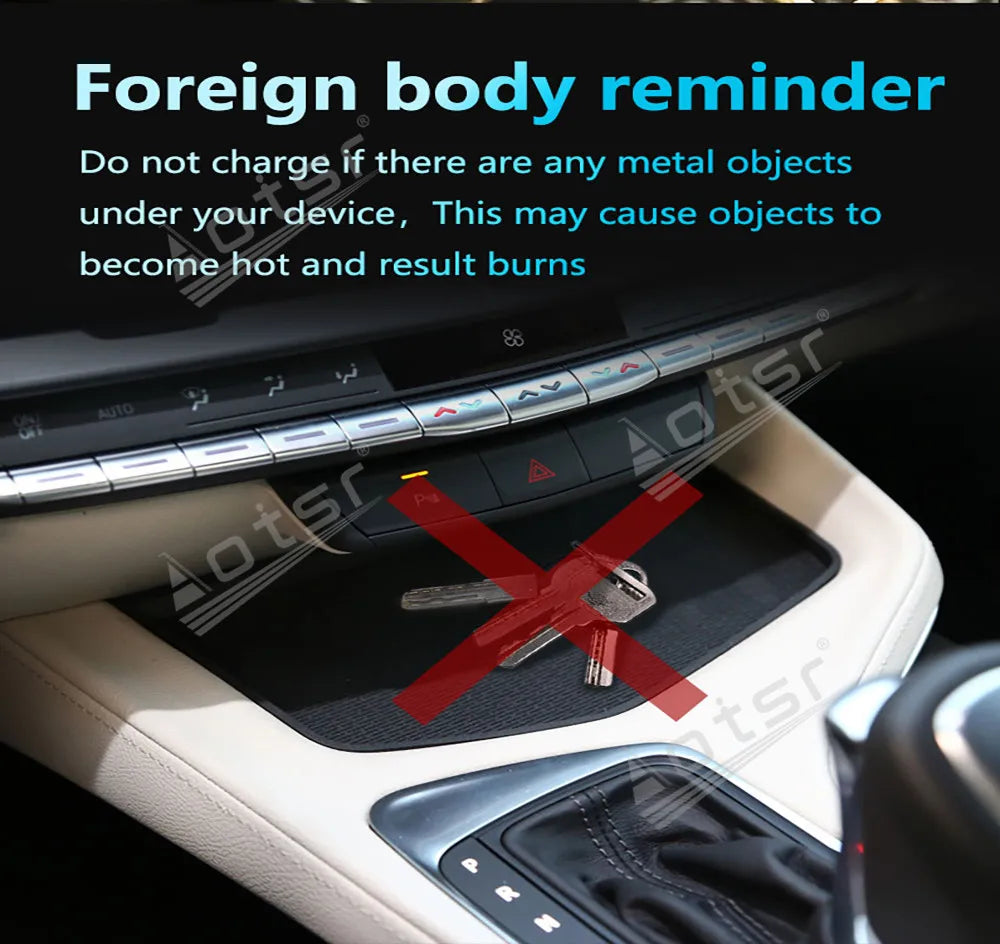 Nuevo producto de carga inalámbrica rápida para automóviles Carga rápida para teléfonos móviles para Cadillac CT4 2020-2021