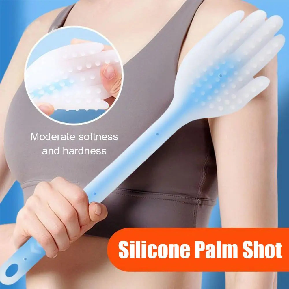 Martillo de Masaje Meridian Stick para Masaje Manual con Diseño Ergonómico en Forma de Espalda, Plástico Elástico, Ideal para Terapia Física