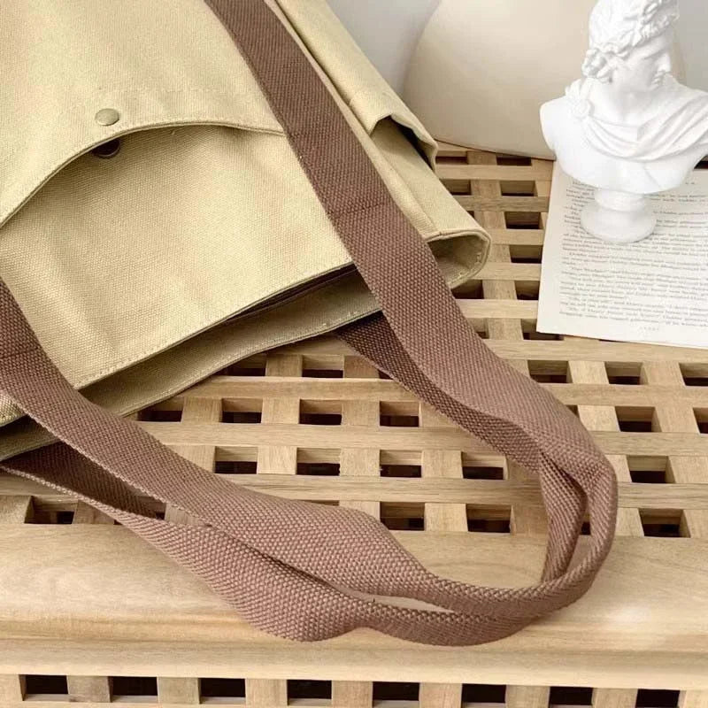 Bolsos de lona de gran capacidad Para trabajo, bolsa de transporte Para trabajo, ropa Para estudiante de estilo universitario, bolso de hombro Para hombre