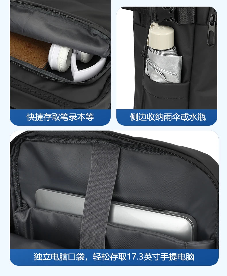 Mochila para hombre, bolsa de viaje multifuncional, compresión al vacío, impermeable, para viajes de negocios, nueva mochila para parejas