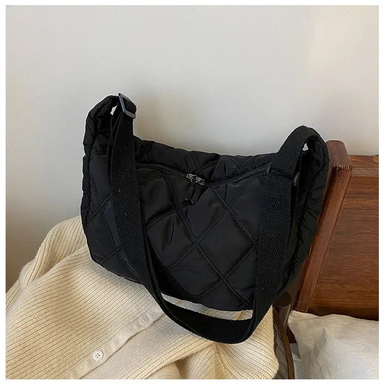 Bolsos cruzados bordados para mujer, bolsos de gran capacidad, bandolera de hombro, bolso de compras Hobos de moda Popular para mujer