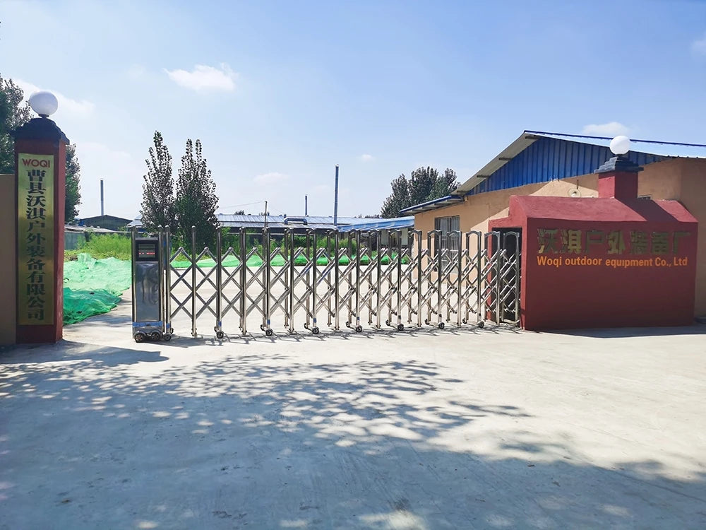 WOQI Hamaca plegable grande con flecos de macramé brasileño doble para acampar con soporte y bolsa de transporte