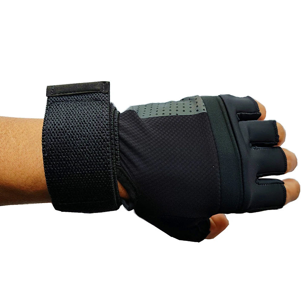 Guantes de Fitness levantamiento de pesas mancuernas culturismo Crossfit Pull Ups entrenamiento guantes de gimnasio para hombre