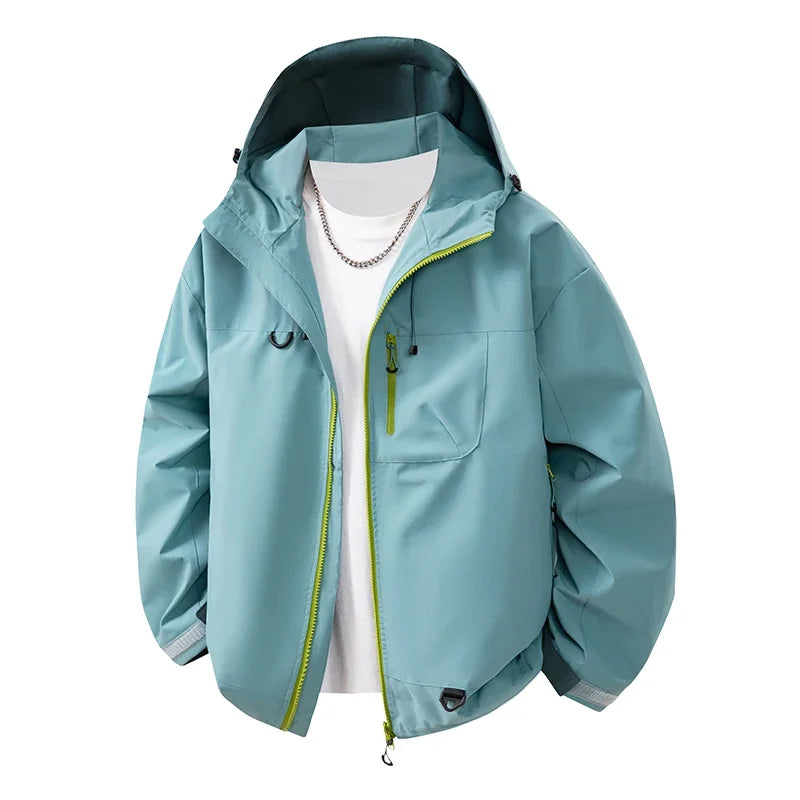 CHRLCK Chaquetas de senderismo impermeables hombres mujeres nuevo cortavientos a prueba de viento Camping escalada Trekking chaqueta al aire libre Unisex