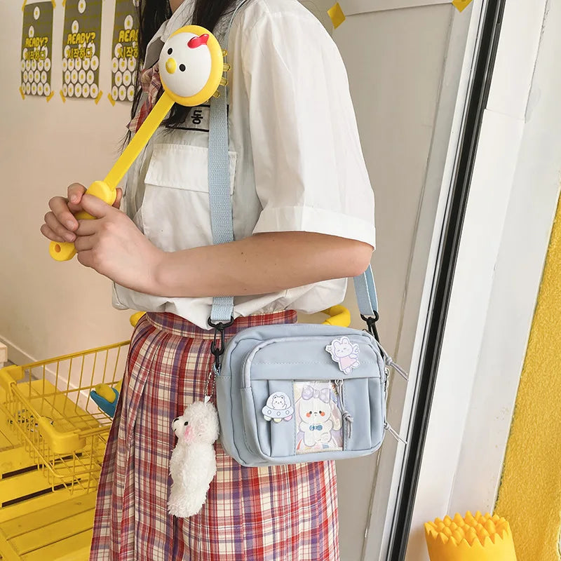 Nuevo Bolso Kawaii para niñas, novedad de 2024, Bolso transparente JK, Bolso cruzado pequeño para mujeres, bolsos y Bolsos de hombro, Bolso Itabag