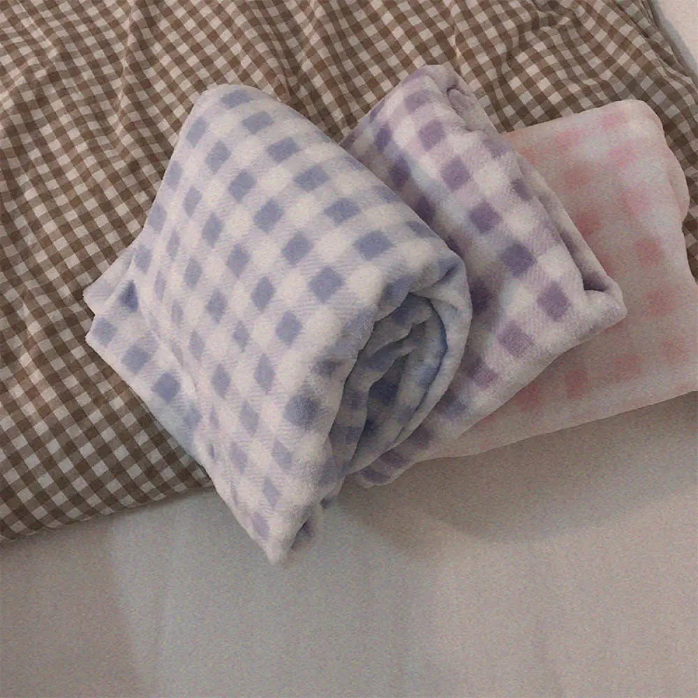 Conjunto de Pijamas gruesos y cálidos de lana para mujer, ropa de dormir de invierno, Top liso informal y pantalones a cuadros, conjunto de Pijamas suaves para mujer, traje para casa