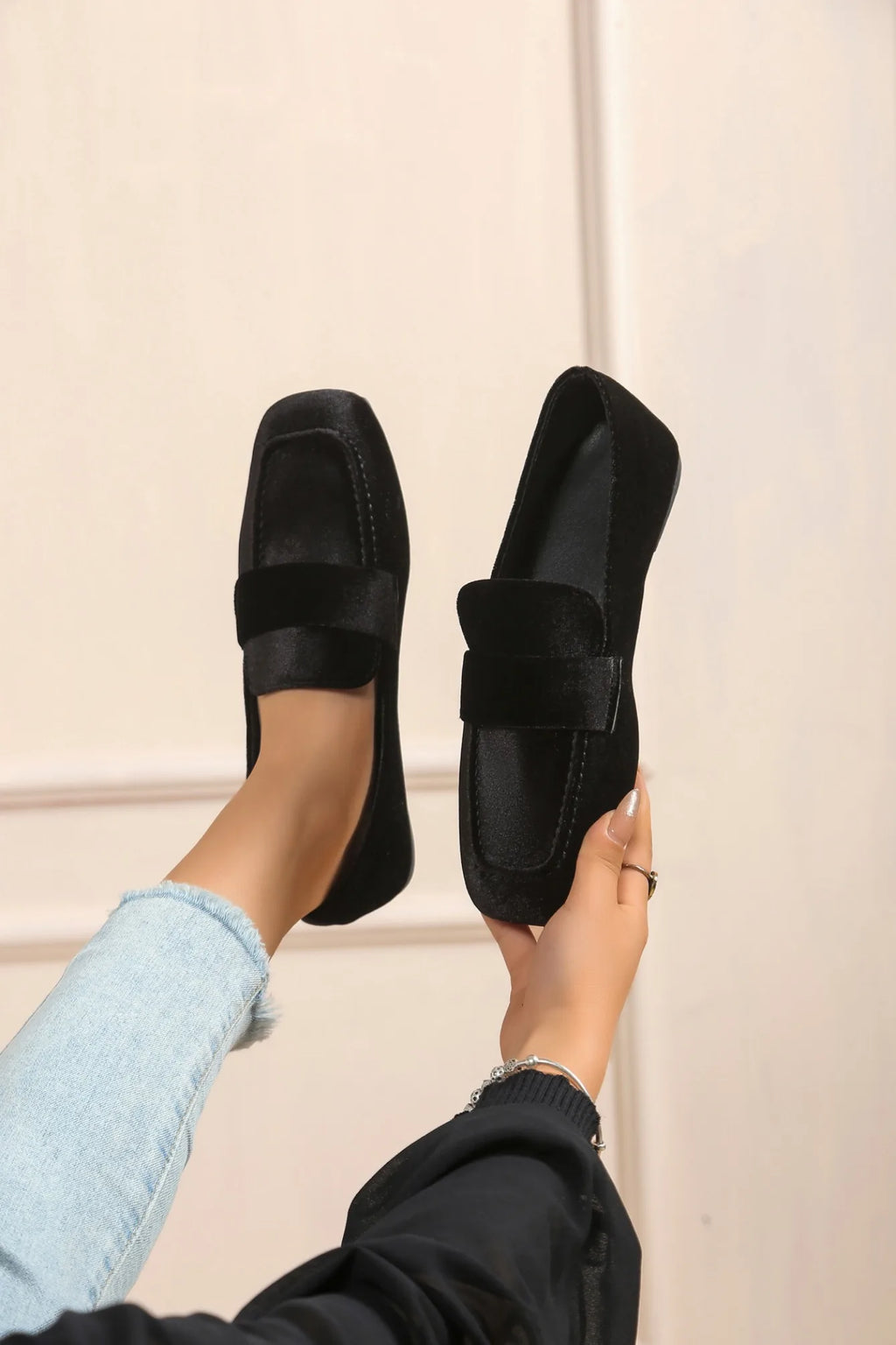 Zapatos planos informales para Mujer, mocasines cómodos a la moda De otoño, zapatillas De plataforma antideslizantes De talla grande, Zapatos De Mujer