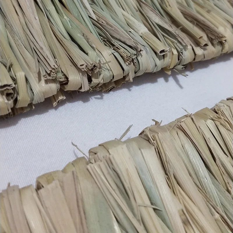 Estera de hierba de conejo para conejos, estera de heno tejida de animales pequeños, ropa de cama de paja Natural, estera de jaula de descanso para conejillo de indias, Chinchilla, hámster y rata