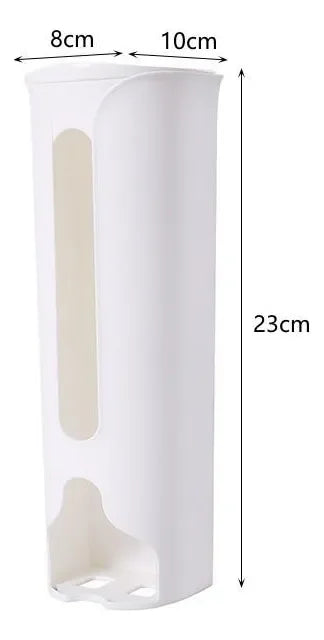 Organizador montado en la pared, armario extraíble autoadhesivo, contenedores para ahorrar espacio, dispensador de bolsas de plástico para basura, caja de almacenamiento de oficina