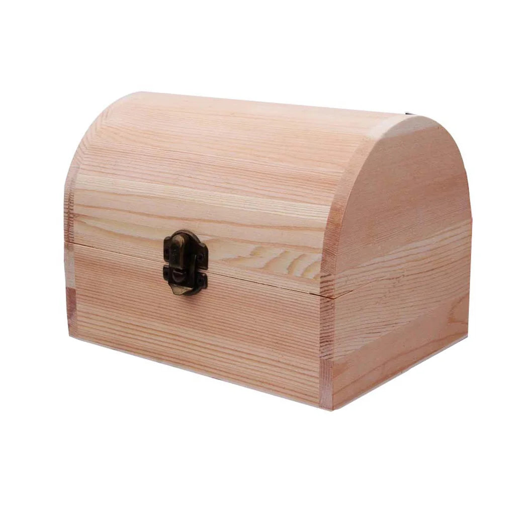 1x cajas de almacenamiento con bisagras arqueadas de madera lisa, caja de regalo artesanal, cajas de almacenamiento de cosméticos multifunción para joyería y artículos diversos para el hogar