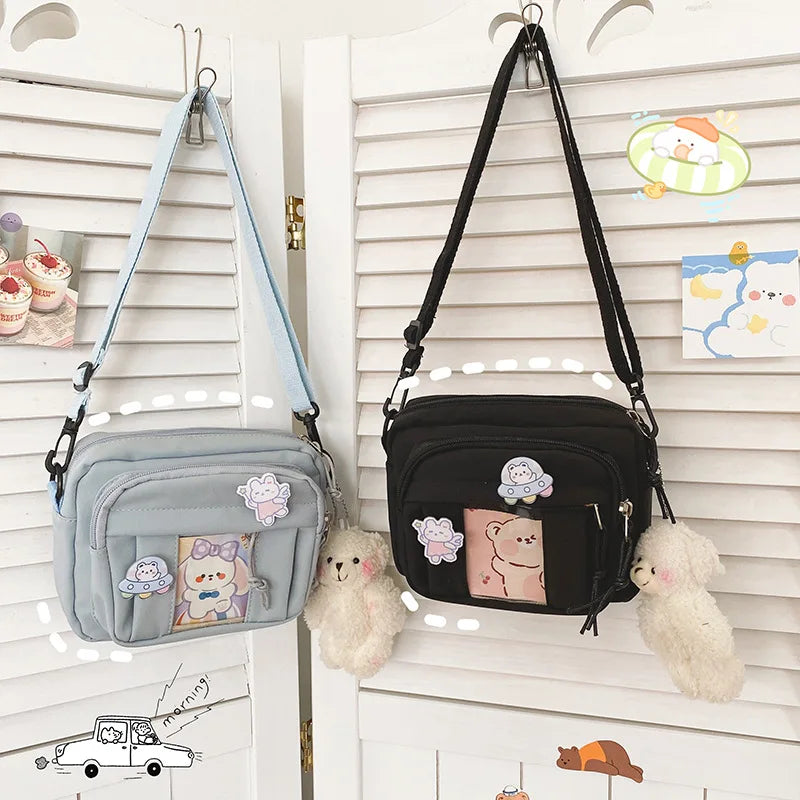 Nuevo Bolso Kawaii para niñas, novedad de 2024, Bolso transparente JK, Bolso cruzado pequeño para mujeres, bolsos y Bolsos de hombro, Bolso Itabag
