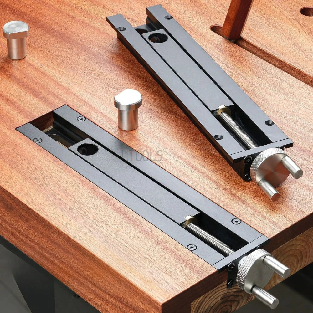 Abrazadera de tornillo de banco para carpintería, alicates de cola de mesa, accesorio de tornillo de banco de inercia de movimiento rápido multifuncional, alicates de aleación de aluminio de escritorio
