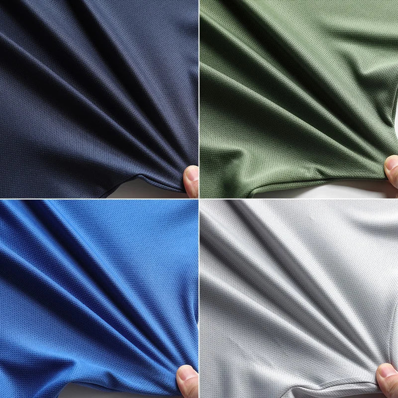 [Tamaño de EE. UU.] Camiseta de gimnasio de secado rápido ropa de calle deportiva Sudadera con capucha de moda camiseta negra 2025 verano camisetas de manga corta