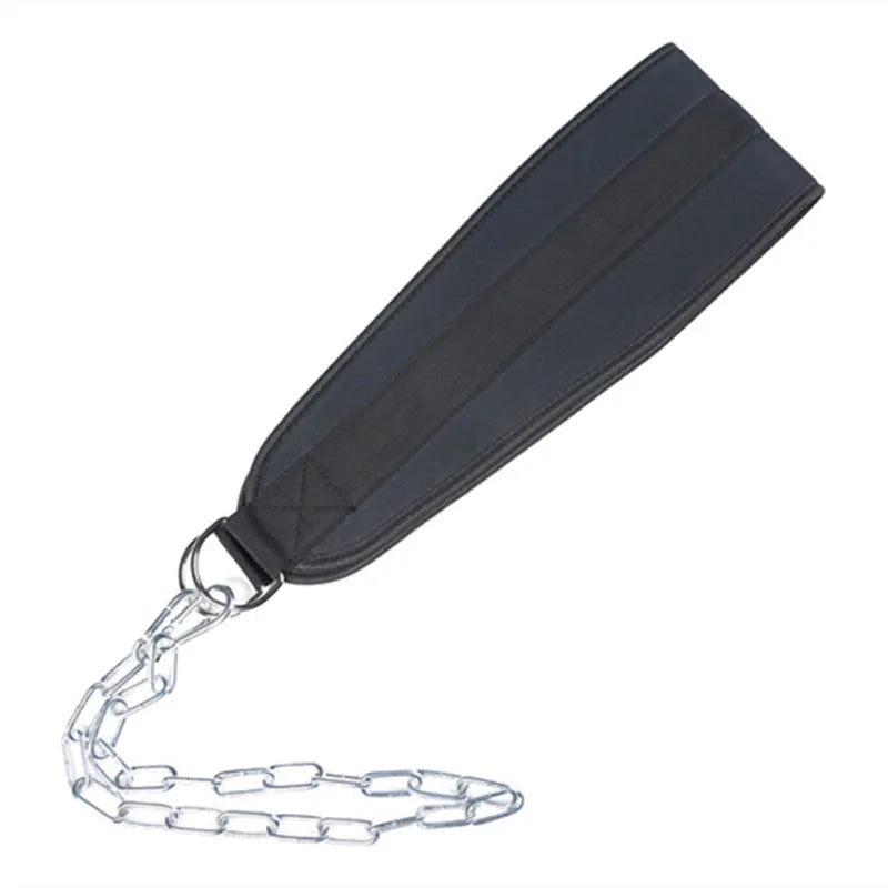 Cinturón de inmersión ponderada con cadena, doble anillo en D, correa de soporte para la espalda, levantamiento de pesas, equipo de gimnasio en casa, cinturón de cintura