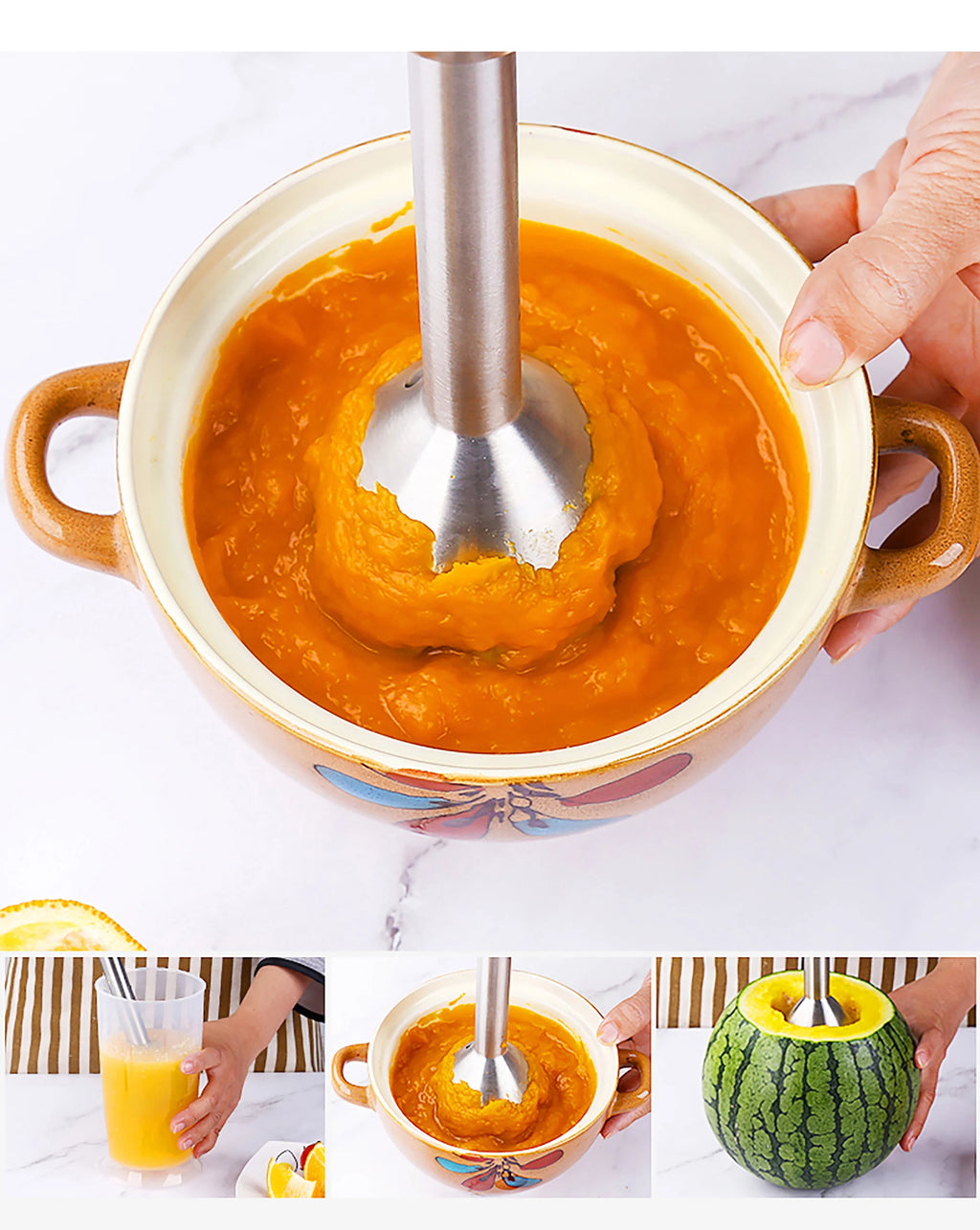 Sonifer-batidora de mano para cocina, mezclador eléctrico de alimentos por inmersión, trituradora de hielo, picadora de carne y verduras, 500W