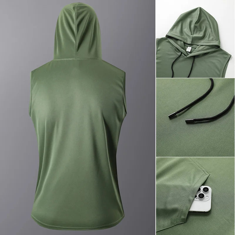 [Tamaño de EE. UU.] Camiseta de gimnasio de secado rápido ropa de calle deportiva Sudadera con capucha de moda camiseta negra 2025 verano camisetas de manga corta