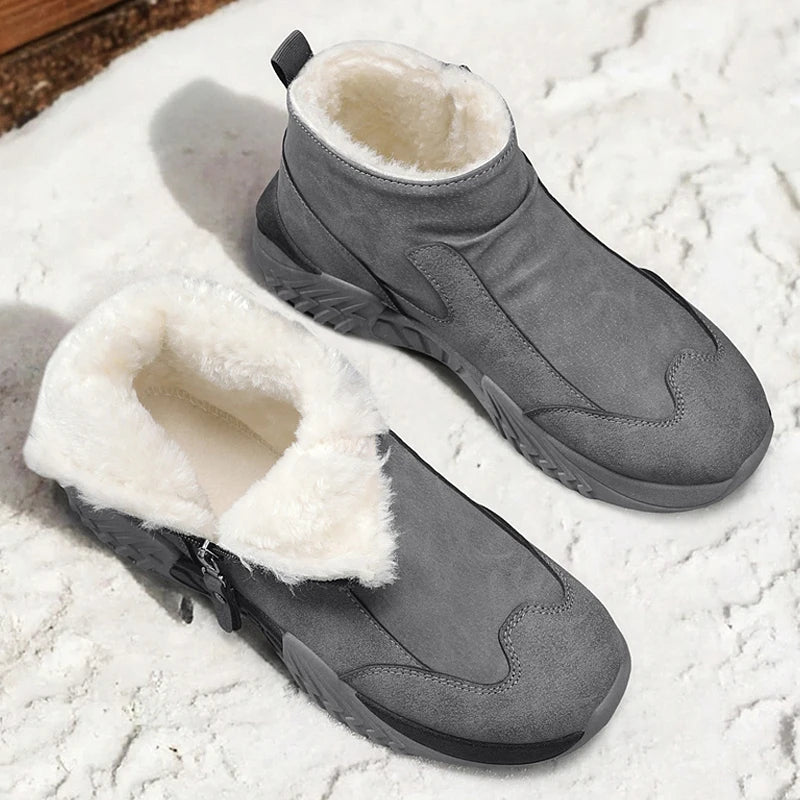 Botas de nieve de invierno, zapatillas para correr, Zapatos informales antideslizantes, impermeables, de caña alta, para viajes, escalada, senderismo, Zapatos para Hombre