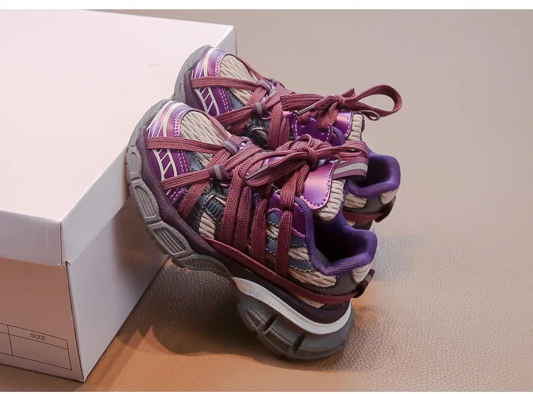 Zapatillas Deportivas para Niños, Modelo Chunky 2026, Nuevas Zapatillas de Baloncesto para Niñas, Modernas y Versátiles, Zapatillas Deportivas Casuales para Niños para la Escuela, Transpirables