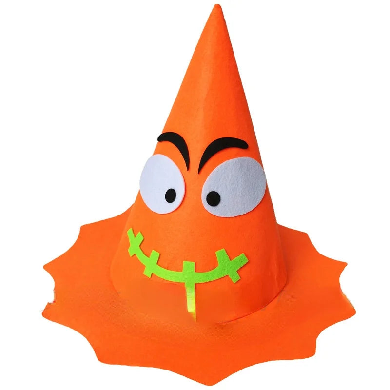 Fiesta de Halloween Vacaciones Mascarada Show Performance Vestir Accesorios Sombrero de calabaza Niños Niñas Naranja