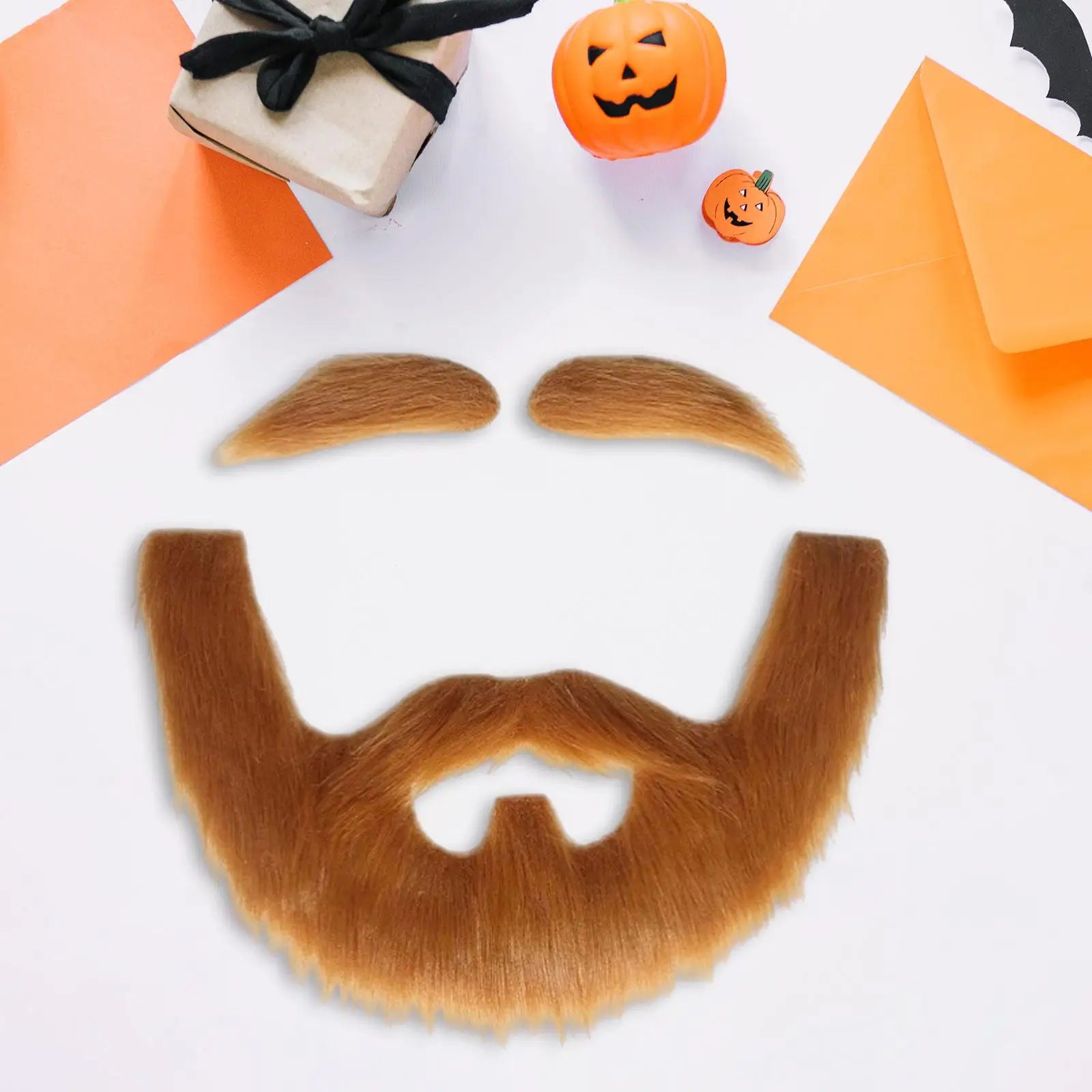 DIY barba falsa autoadhesiva realista vestir accesorios de disfraz para Halloween Festival puesta en escena óperaciones de cumpleaños