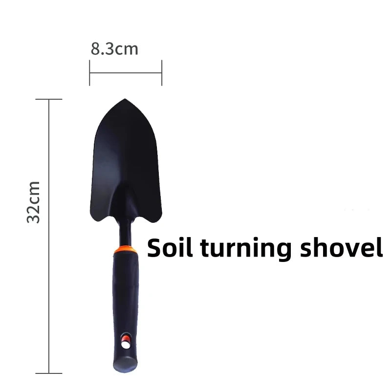 Pala de jardinería, herramientas de jardinería para plantar verduras, rastrillo, azada, paleta, juego de herramientas pequeñas de 4, regalos de jardinería para mujeres y hombres