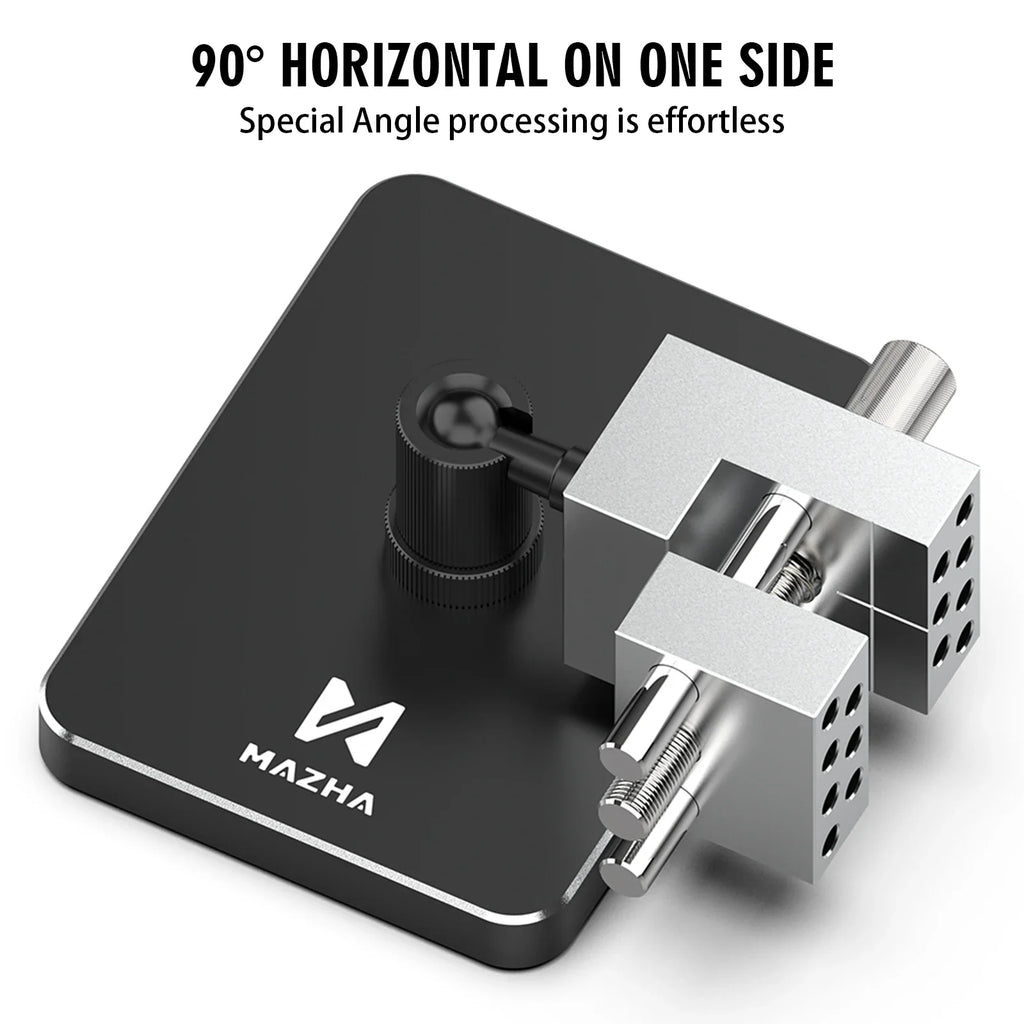 MAZHA T0010 Mini tornillo de banco de mesa portátil 2 en 1, abrazadera ajustable compacta para modelar Hobby, accesorios de herramientas de precisión DIY