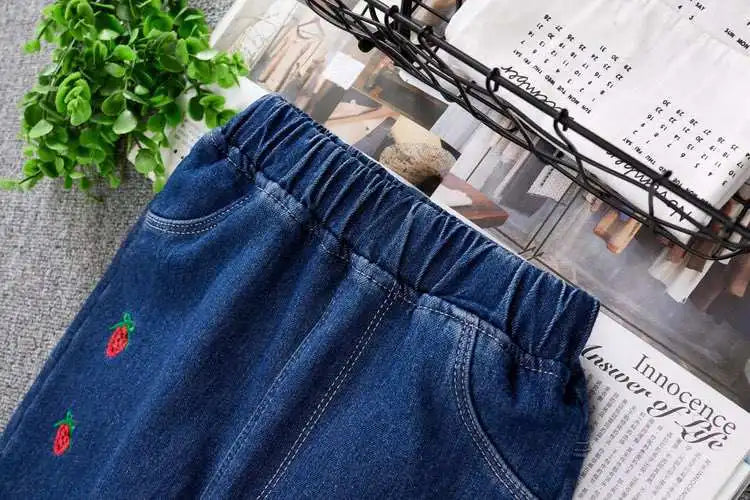 Pantalones para adolescentes de 3 a 14 años, ropa Infantil para niñas, pantalones vaqueros de lana de invierno para niños, pantalones vaqueros para niños, ropa para niñas