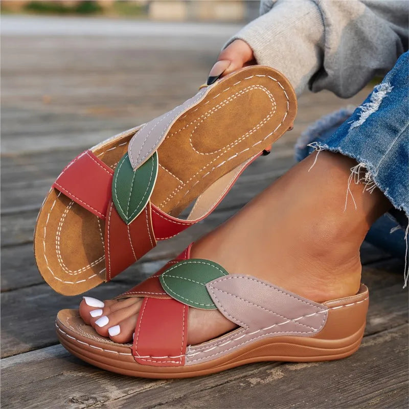Zapatos de Mujer, Sandalias de Verano, Sandalias de Moda con Plataforma, Zapatos para Caminar, Sandalias Suaves para Mujer, Calzado Retro, Zapatos de Mujer