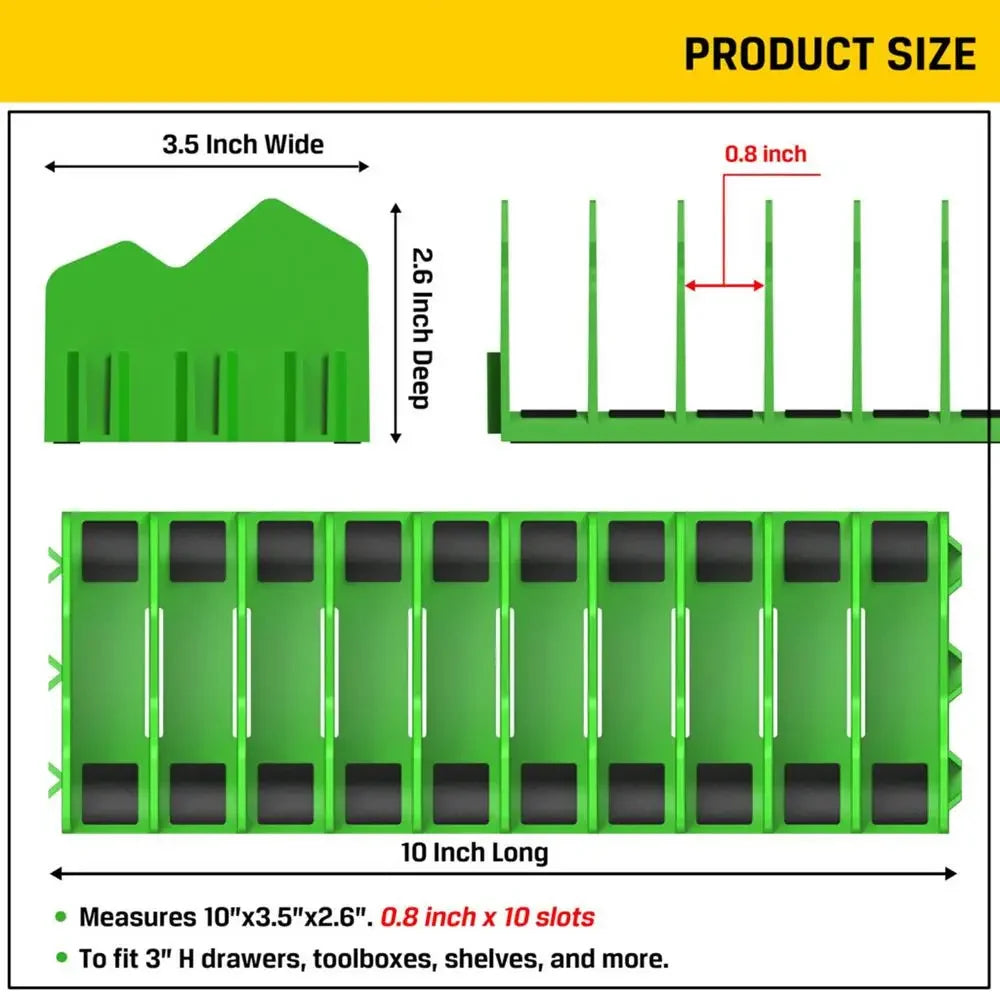 Práctico estante organizador de alicates que mantiene hasta diez alicates, cajón, caja de herramientas, alicates resistentes, organizador de herramientas, estante de almacenamiento que ahorra espacio