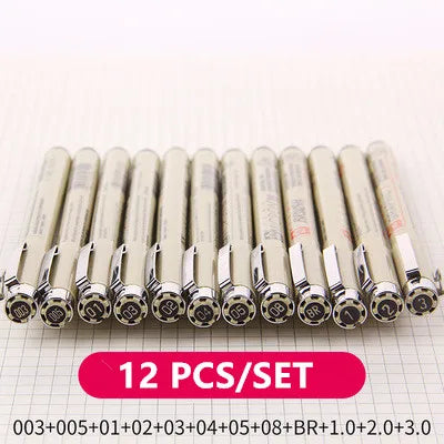 Set Bolígrafos Fineliner Neelde - 9 Piezas Dibujo Técnico 0.05-1.0mm