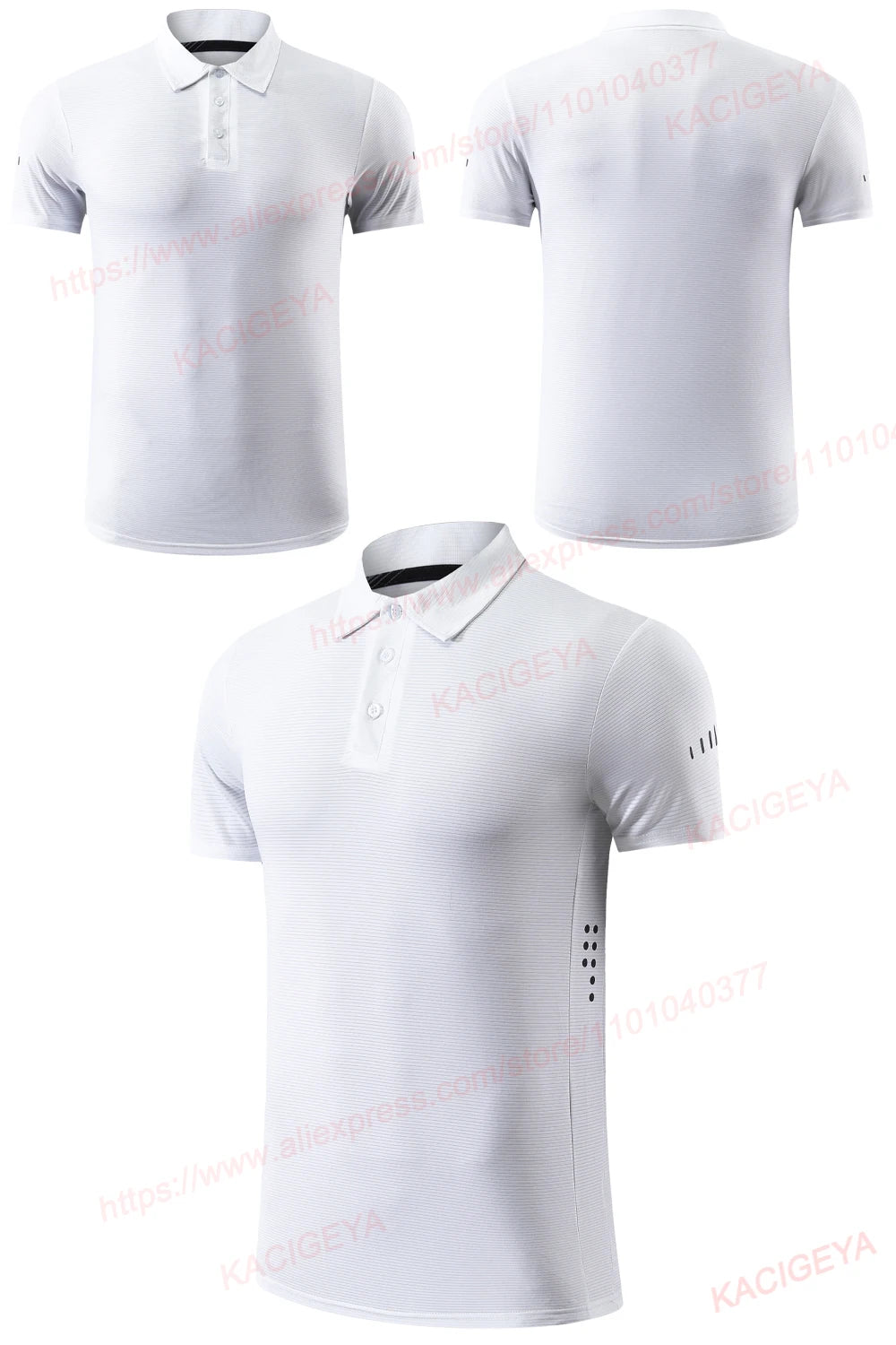 Golf solapa deporte manga corta entrenamiento al aire libre reflectante correr transpirable camiseta sólida calidad tenis gimnasio moda Jerseys