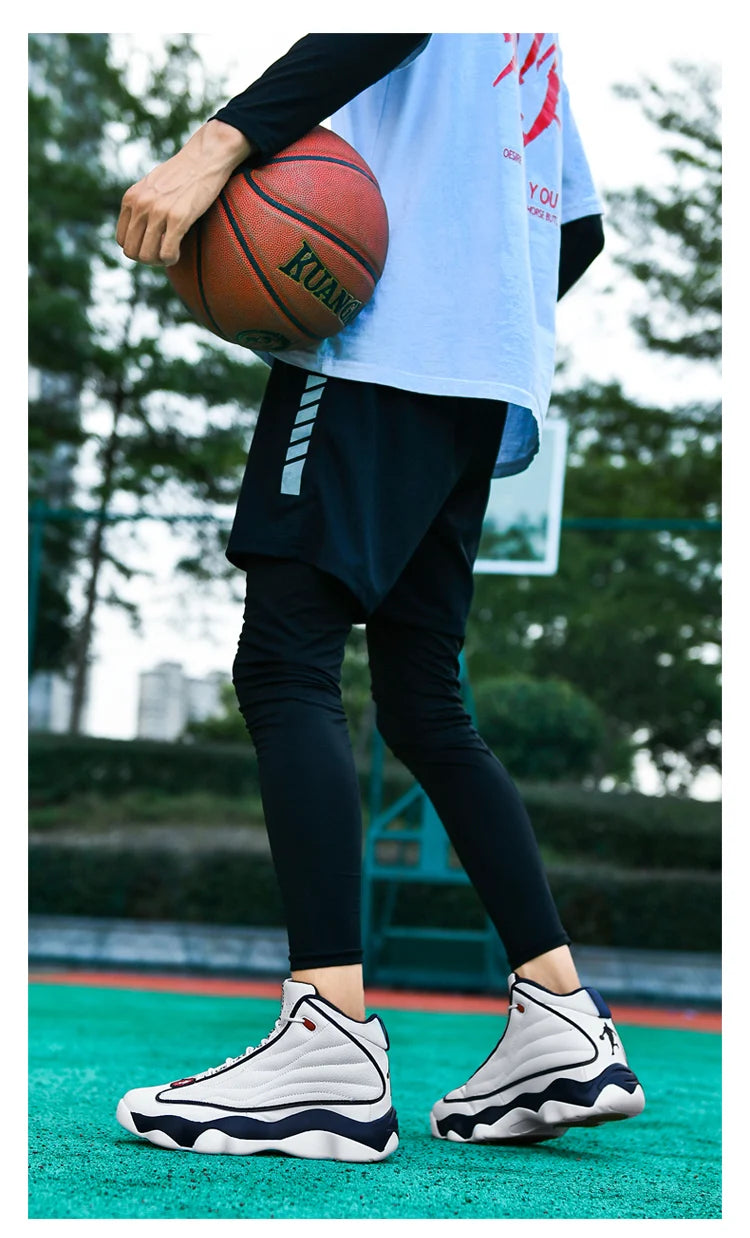Zapatillas de baloncesto de alta calidad para hombre, zapatillas de baloncesto para hombre, zapatillas de deporte antideslizantes de alta calidad para exteriores