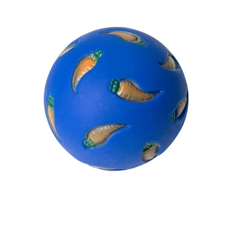 Bola de golosina para conejos, alimentador lento para mascotas, juguete interactivo para conejitos, pelota de juguete para aperitivos, juguetes de alimentación resistentes a mordeduras, hurón, gatito, conejillo de indias, g
