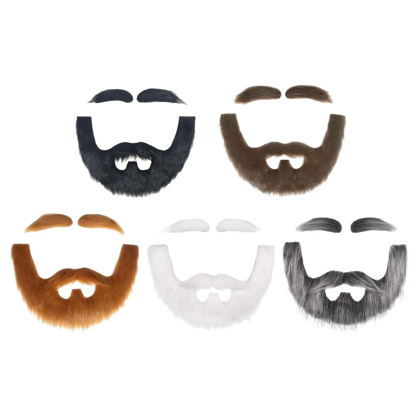 DIY barba falsa autoadhesiva realista vestir accesorios de disfraz para Halloween Festival puesta en escena óperaciones de cumpleaños