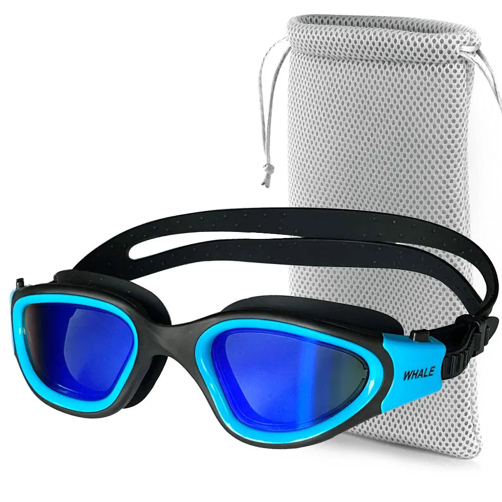 Gafas de natación profesionales antivaho para adultos, lentes de protección UV para hombres y mujeres, gafas de natación de silicona ajustables impermeables en la piscina
