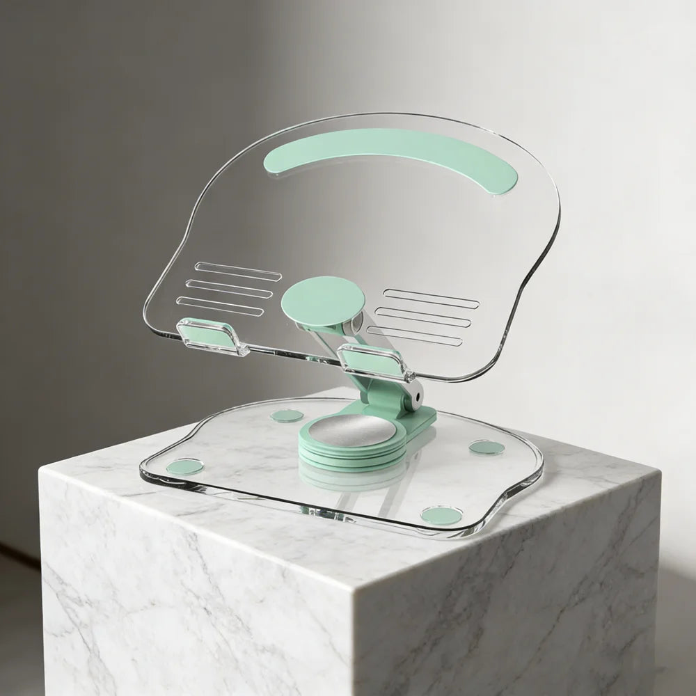 360 °   Soporte Giratorio para Tablet de Escritorio, Apto para iPad Pro 9.7, Air 4, 5, Mini 6, 11, Mi Pad, Soporte Transparente de Acrílico para Teléfono de Escritorio