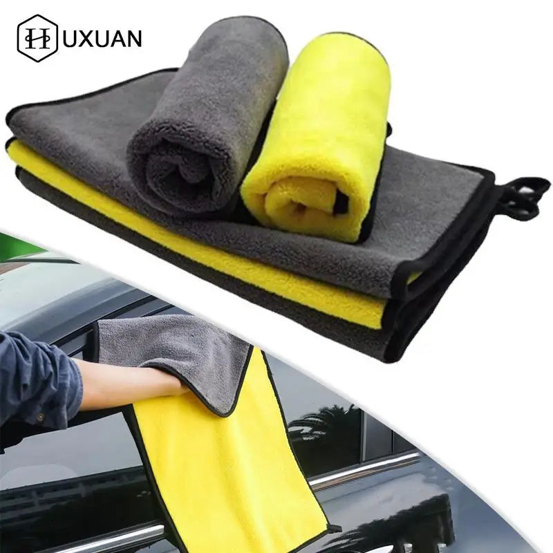 Toalla de microfibra suave para lavado de coche, paño de Secado y limpieza de coche, cuidado del coche, detalles, toalla de lavado de coche, nunca rasca, 30x30/60CM