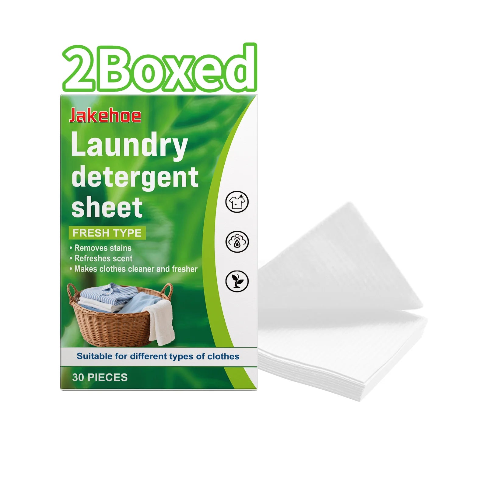Las hojas de detergente para ropa disuelve profundamente las manchas de suciedad y grasa adecuadas para lavadoras, hojas de ropa suaves y fragantes