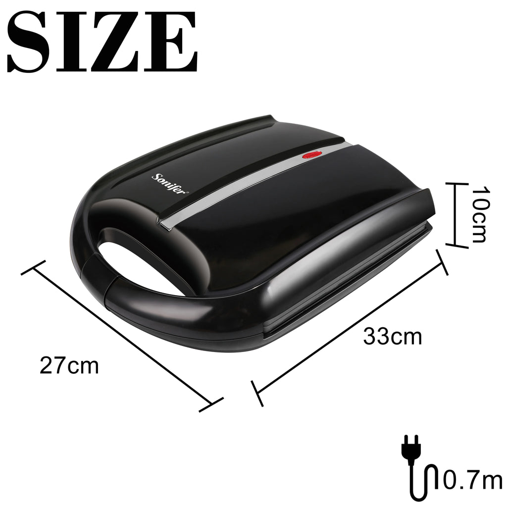 Sonifer-sandwichera eléctrica de 1400W, electrodomésticos de cocina para desayuno, máquina de gofres, sartén de hierro antiadherente, España