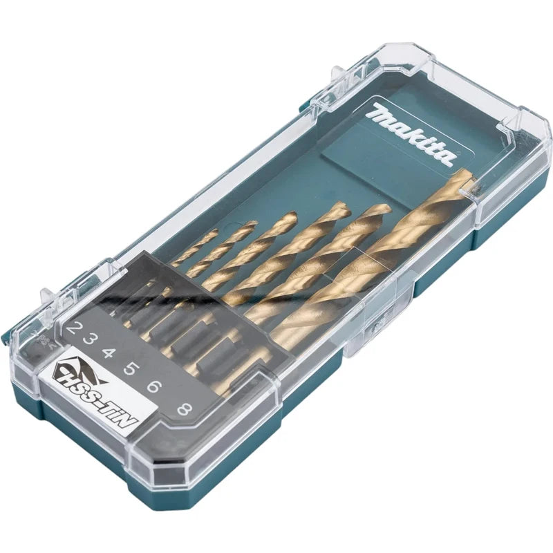 Makita D-72833 D-72861 Juego de brocas para Metal/madera HSS-taladro helicoidal de estaño accesorios de herramientas multifuncionales de varios tamaños