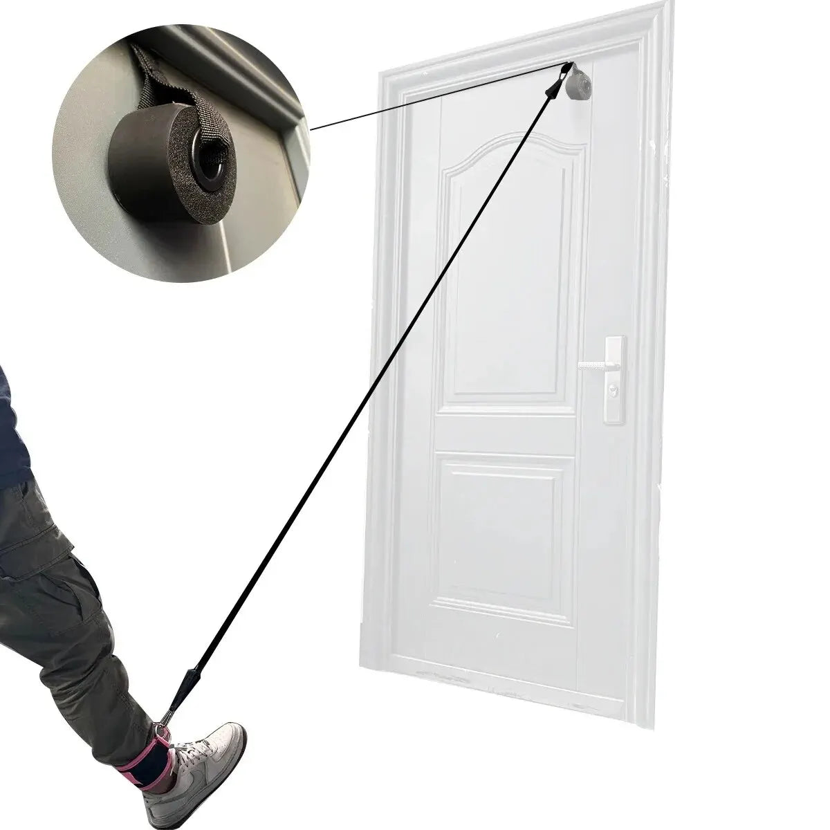 Correas de tobillo para Fitness, puños de soporte ajustables con anillo en D, polea para entrenamiento de fuerza de piernas para gimnasio con hebilla, protector deportivo, abductores de seguridad