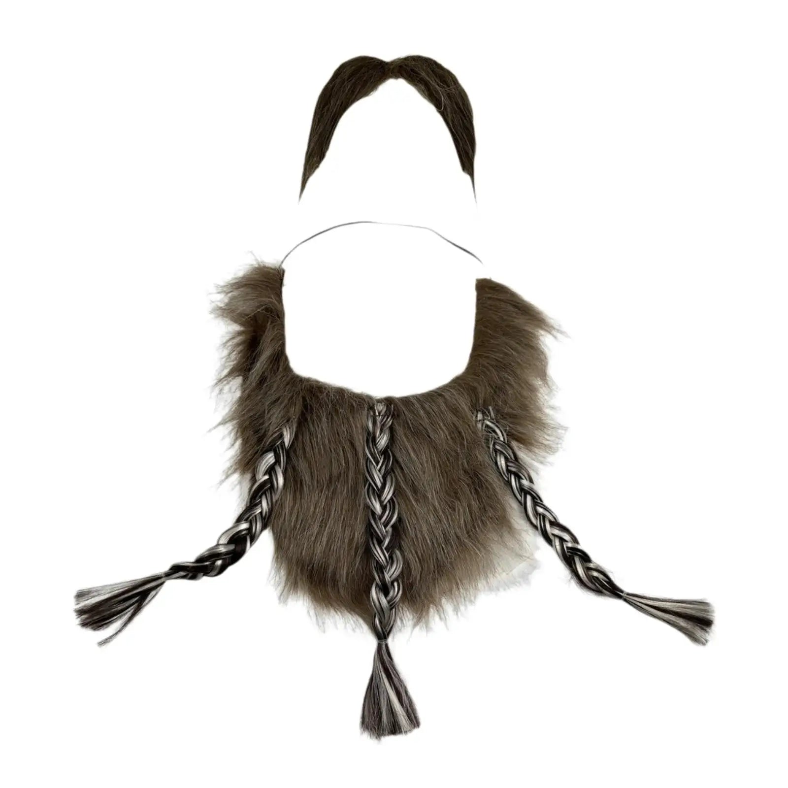 Vestido de bigote falso, barba falsa para actuación en escenario, mascarada de Halloween