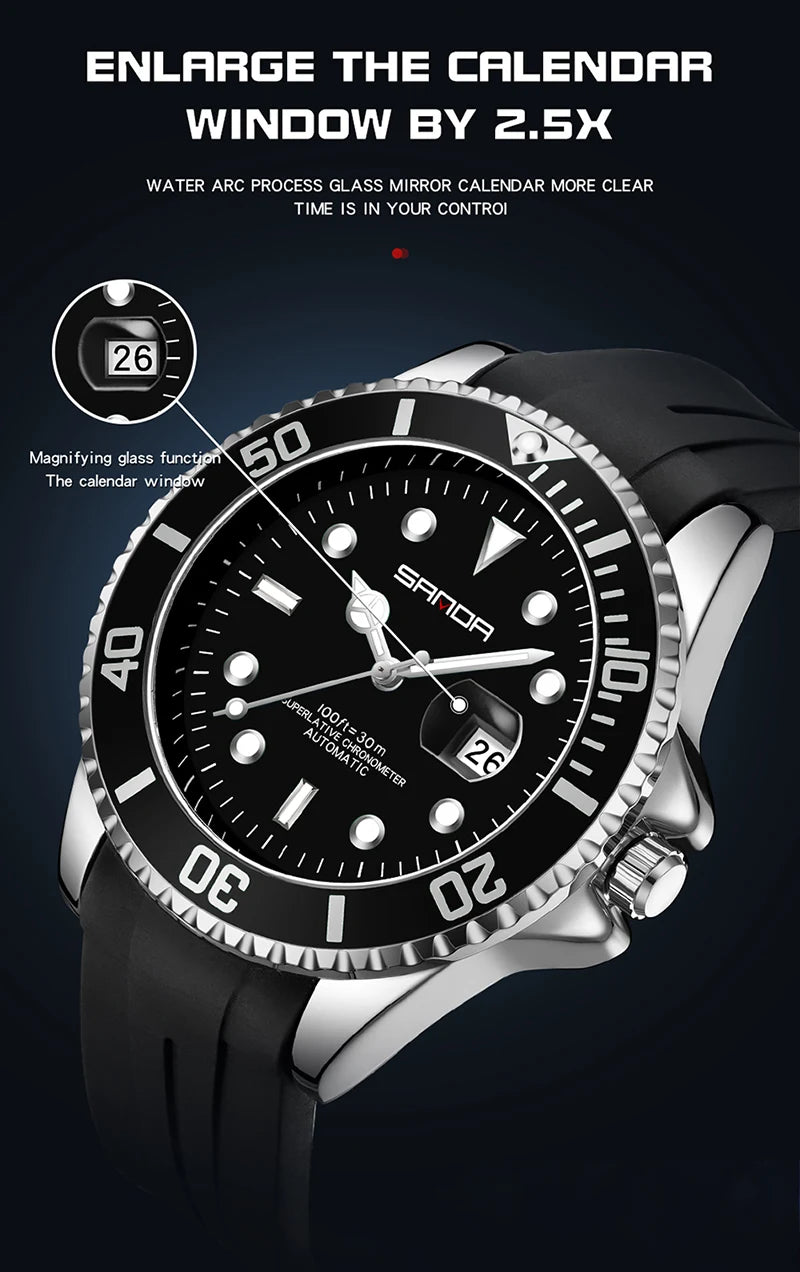 Relojes automáticos de marca de lujo para hombre, reloj mecánico resistente al agua con diseño cuadrado, relojes deportivos elegantes para mujer, reloj Masculino 2026