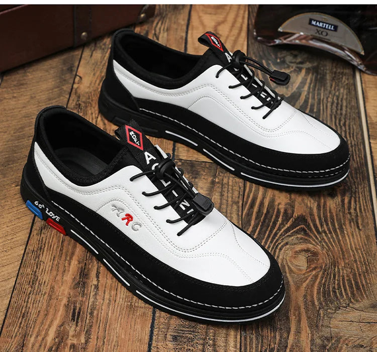 Zapatos informales para hombre, moda de otoño 2025, cómodos zapatos de negocios antideslizantes para hombre, calzado ligero de talla grande 39-44, zapatillas nuevas para hombre