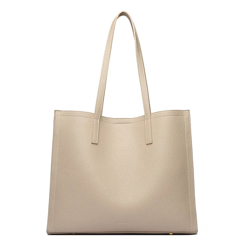 Bolsos de hombro minimalistas y a la moda para mujer, nuevos bolsos de marca de lujo de Color sólido, bolsos de mano Retro de piel sintética de gran capacidad