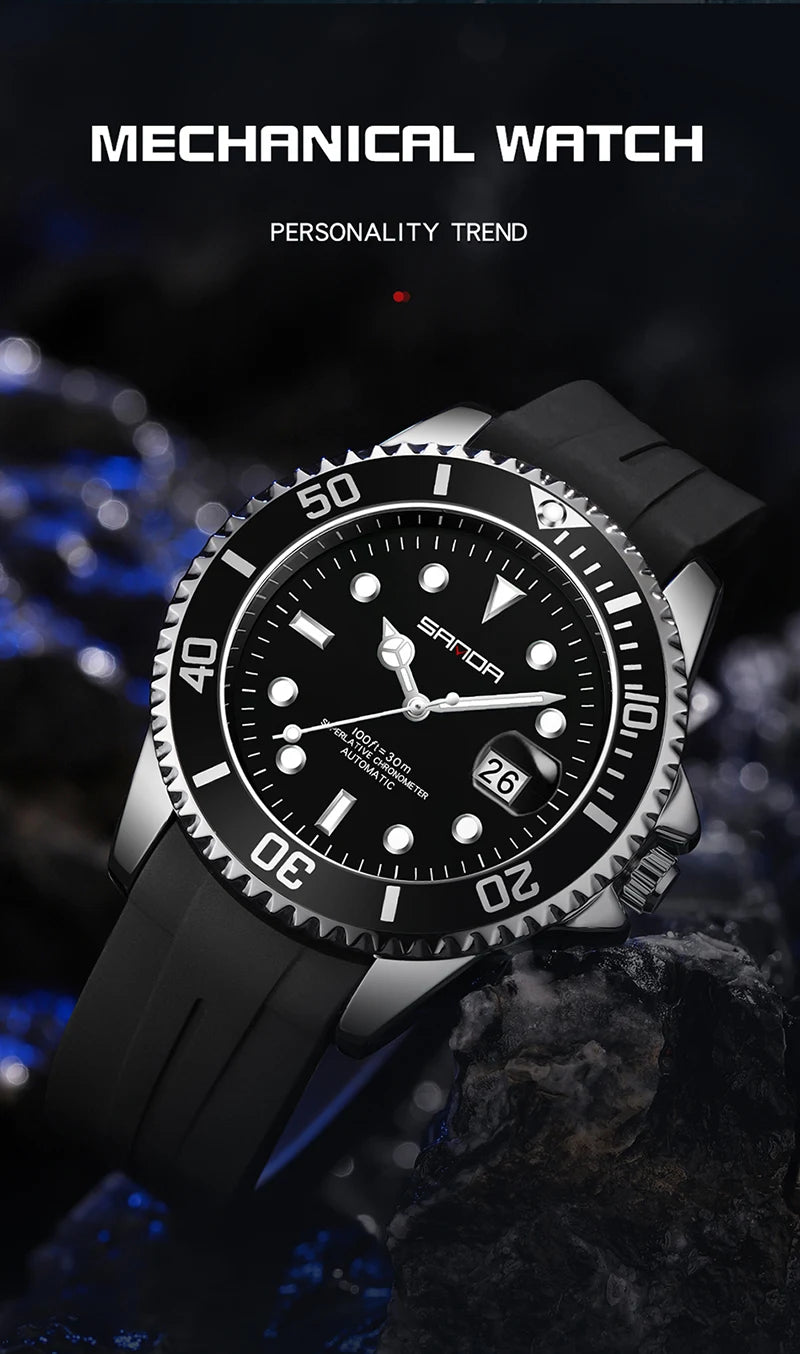 Relojes automáticos de marca de lujo para hombre, reloj mecánico resistente al agua con diseño cuadrado, relojes deportivos elegantes para mujer, reloj Masculino 2026