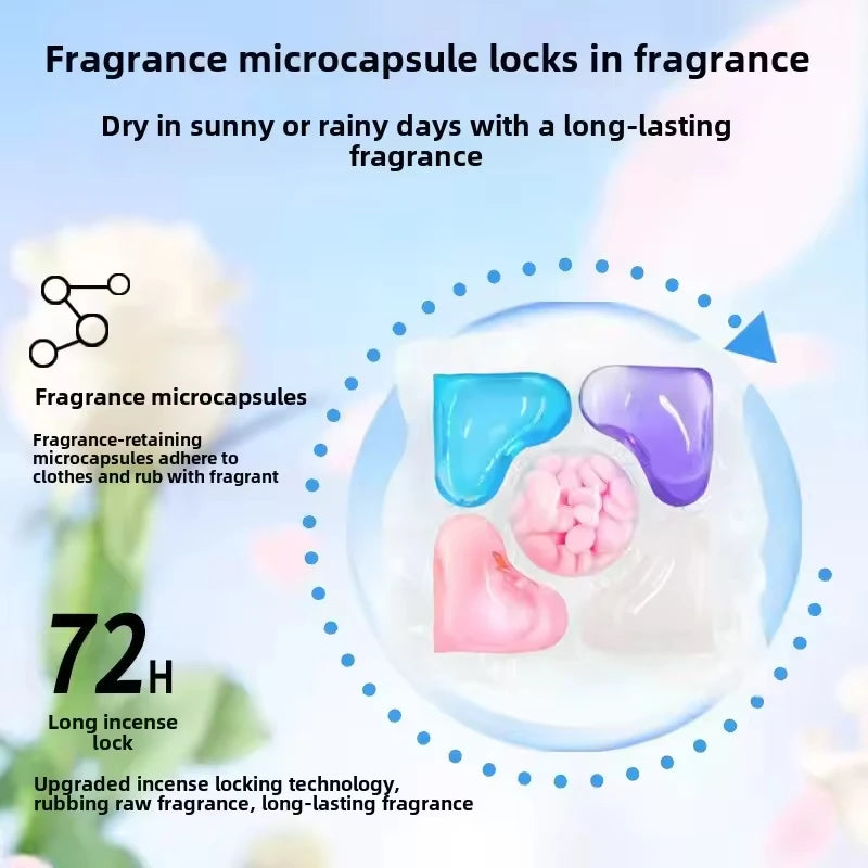 5 en 1 cuentas de lavandería detergente cápsula líquida bolas caja de jabón aroma Gardenia fragancia perfumada cuenta para lavadora doméstica