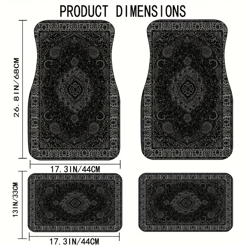 Alfombrillas de coche, diseño de estampado de Bandana rectangular para alfombra, Tapis, chal, toalla, alfombrillas para coches, decoración Interior de coche