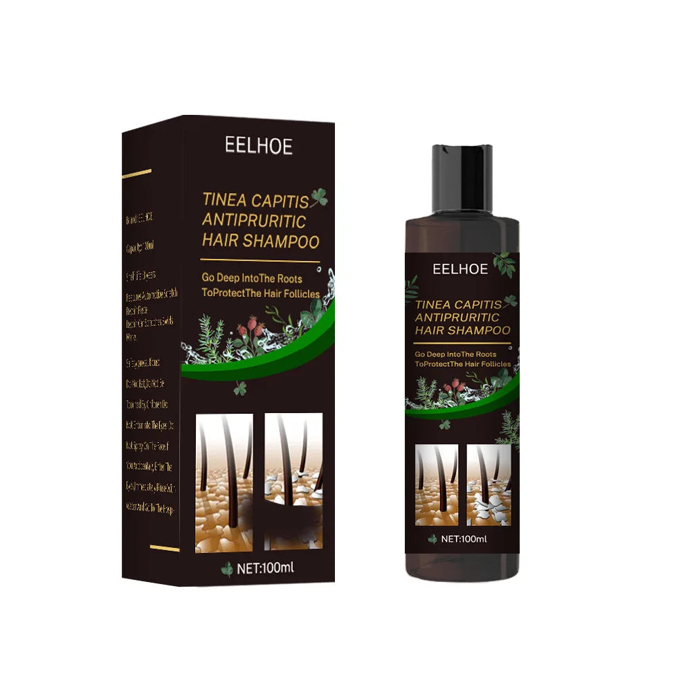 Champú Eelhoe de 100ml, champús antipicazón, champú anticaspa y antipicazón, champú refrescante anticaída profesional